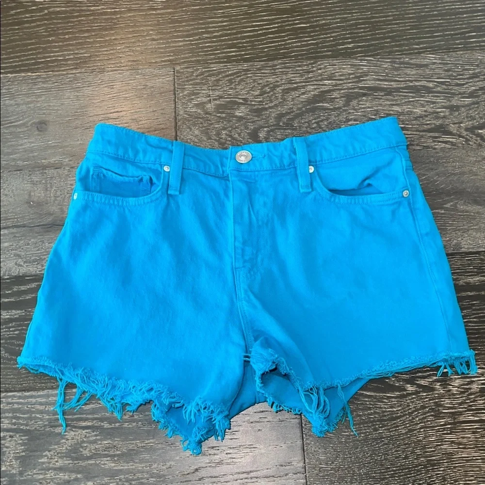 Hudson Jeans Teal Denim Shorts